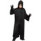 Hooded Robe Black Child Costume Halloween Outfit with Tie Closure